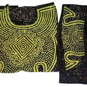 African Bubu print with leggins